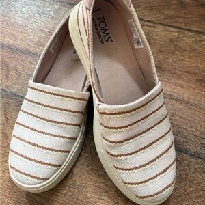 TOMS Striped Slip-On Espadrilles
